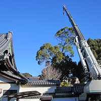お寺の造園工事